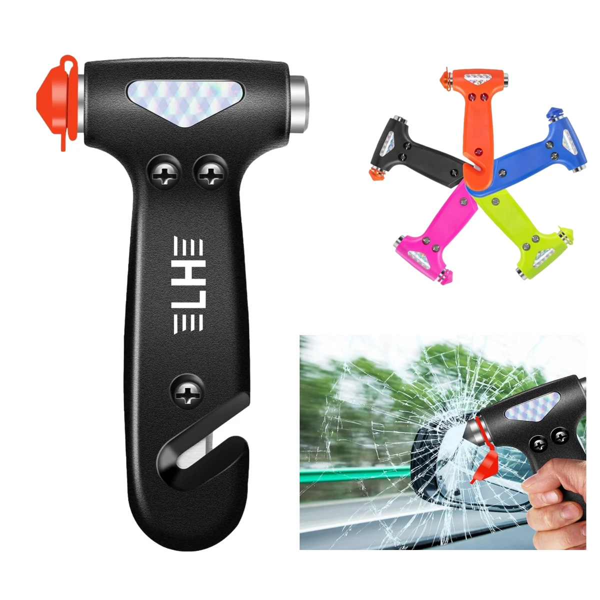 2-in-1 Car Window Breaker Hammer 1