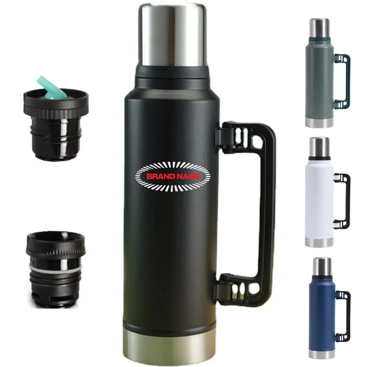 47 OZ Classic Vacuum Insulated Wide Mouth Bottle, custom water bottle with logo imprint 1