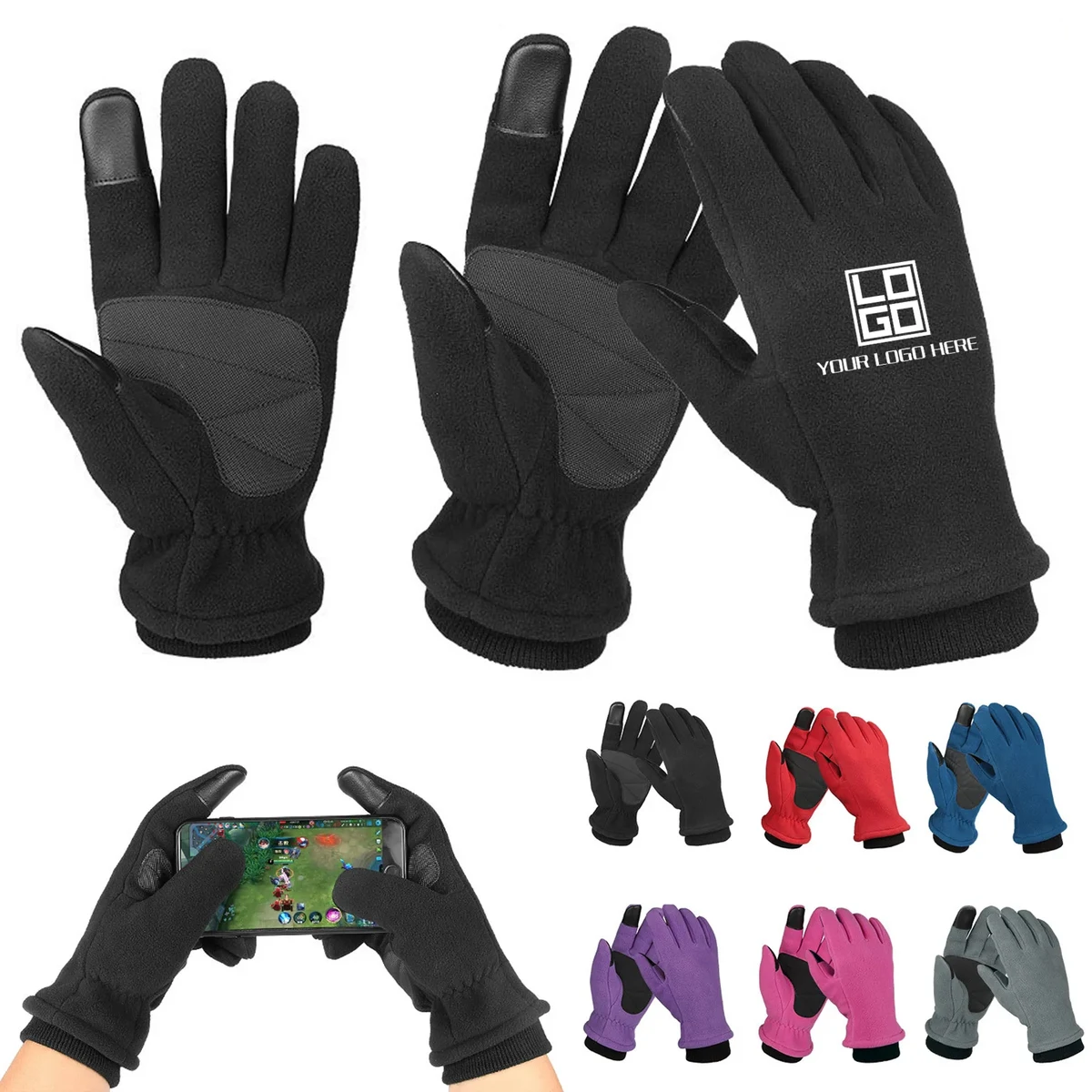 Winter Outdoor Cycling Warm Gloves Waterproof Touch Screen 1
