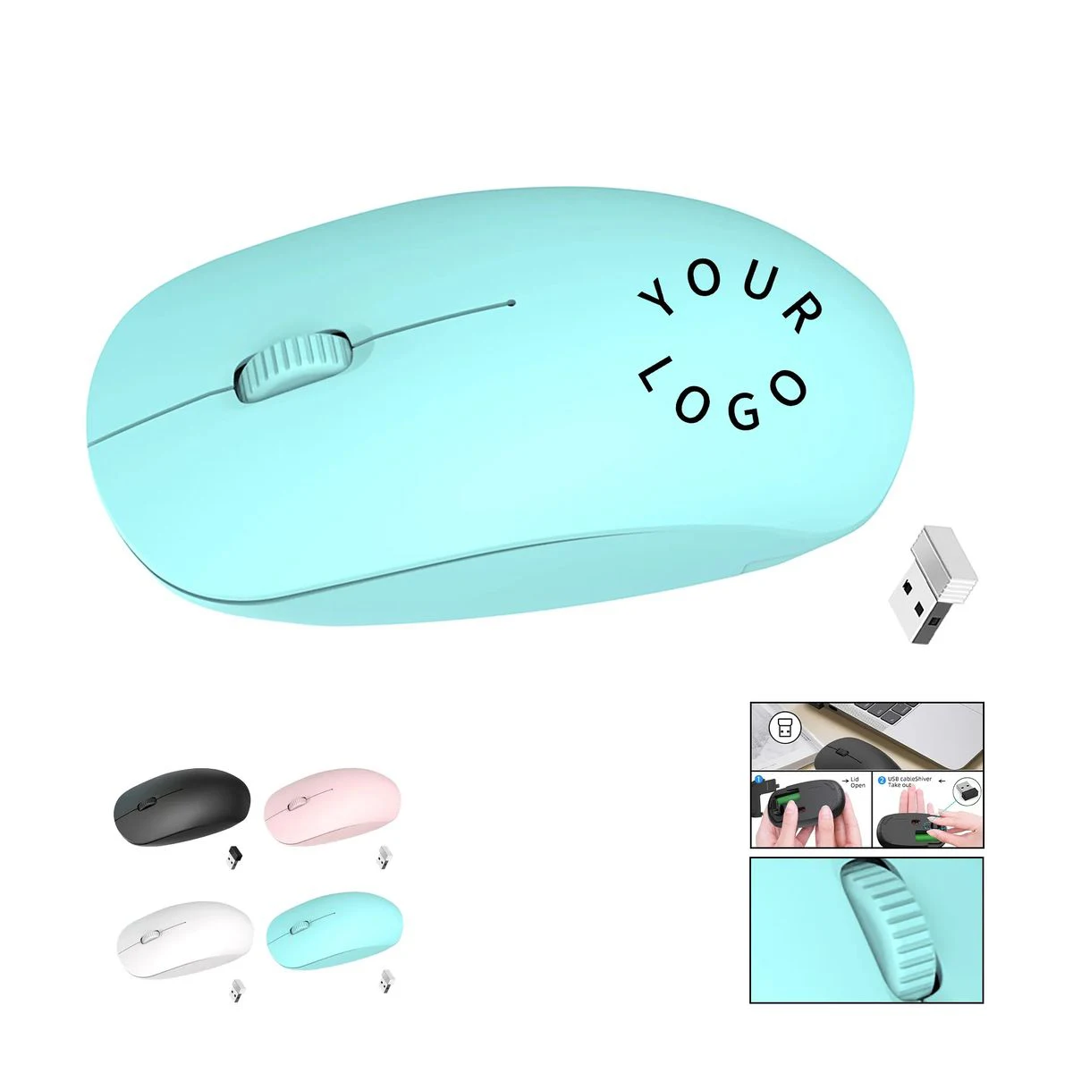 Ergonomic Wireless Mouse with Three Button Setup 1