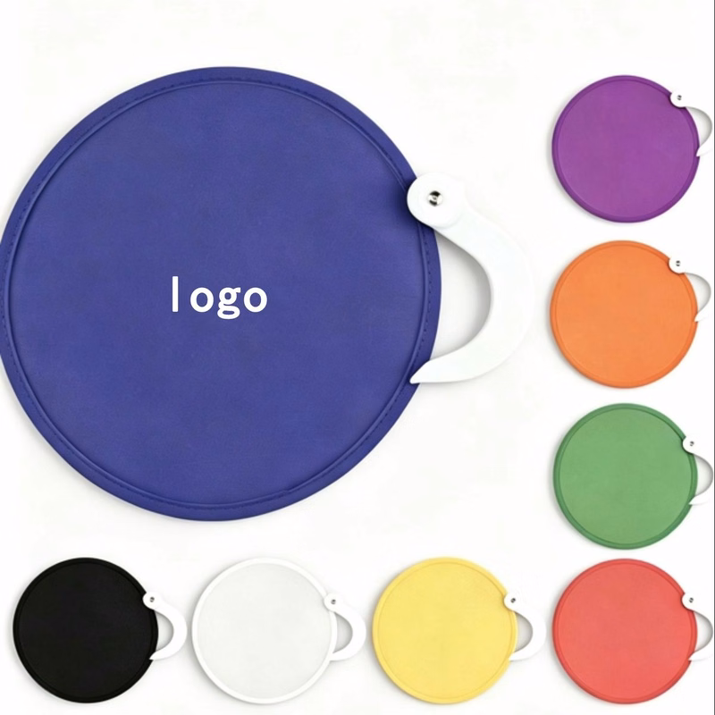 Custom Folding Fabric Hand Fan With Handle