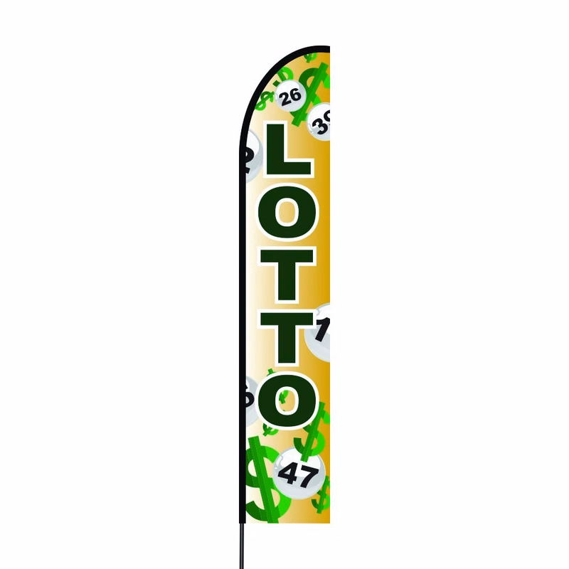 Lotto Flag Kit Hardware 15' Feet Feather Flag Sign Outdoor Banner