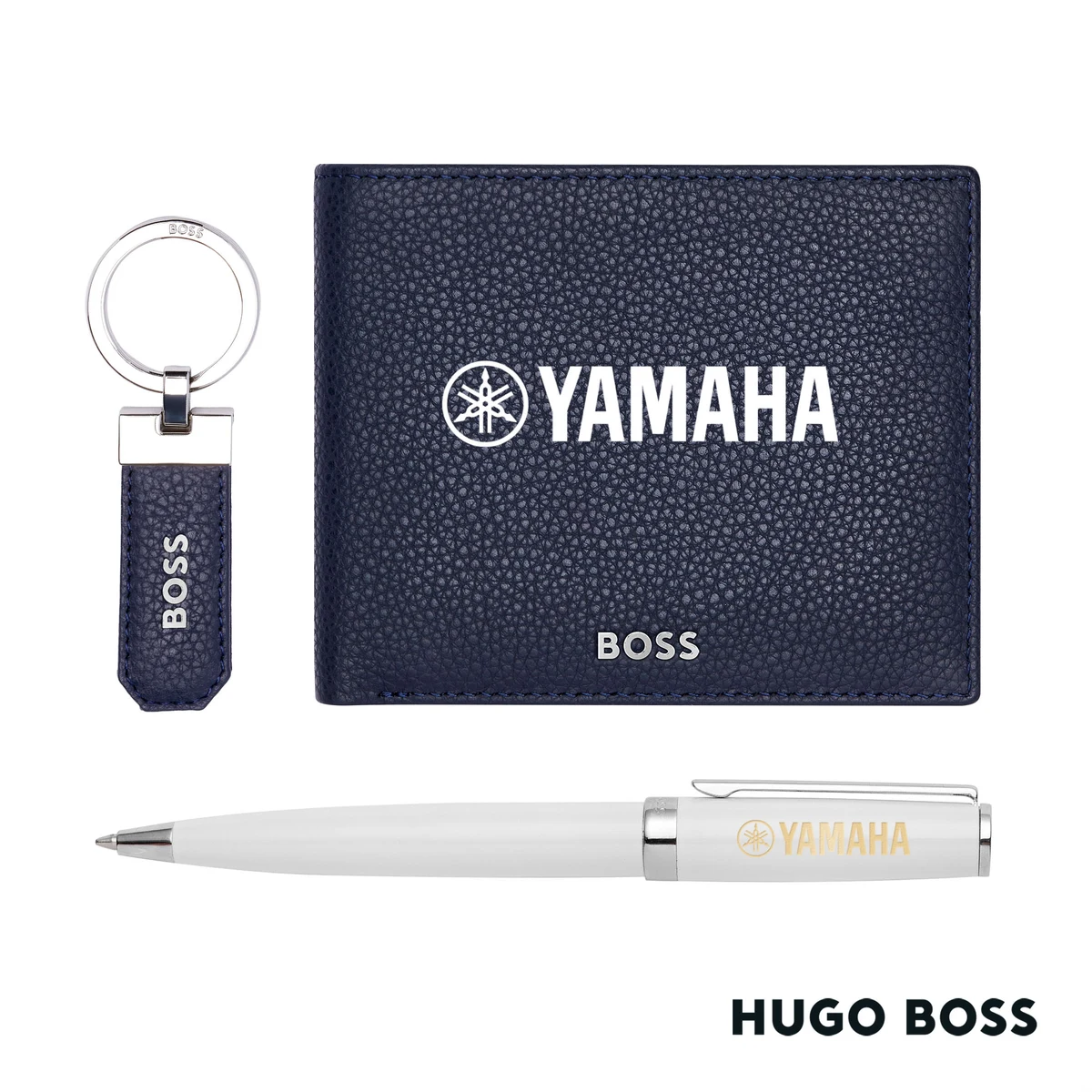 Hugo Boss® Ballpoint Pen, Key Ring & Wallet Set 1