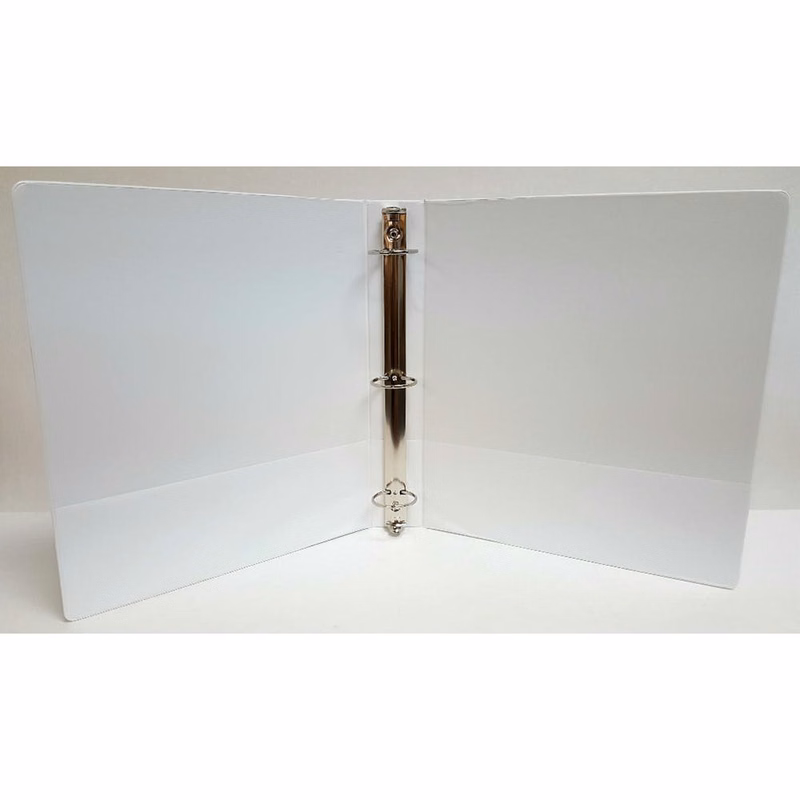 1" Binders - White 2-Pockets