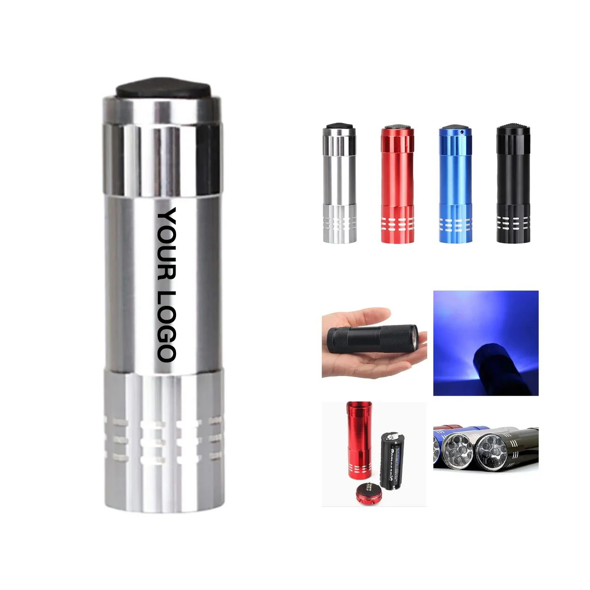 Portable ABS 9 LED Flashlight for Travel and Safety 1