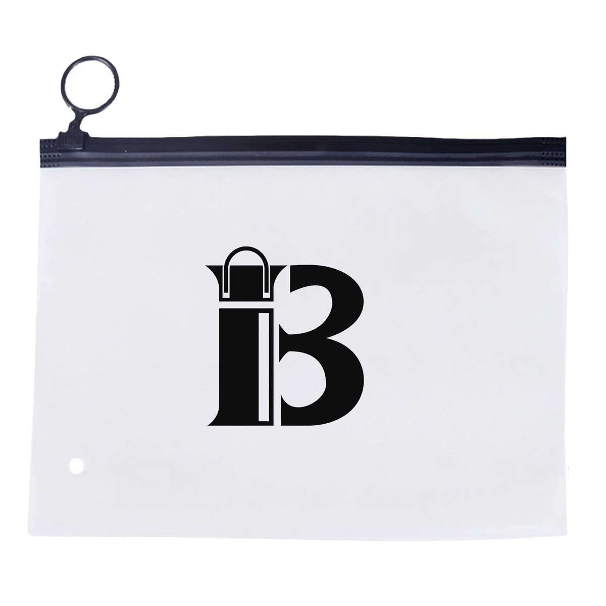 Customizable sizes Frosted Cosmetic Pouch w/ Zipper 1