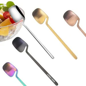 7.28 Inch Square Shaped Spoon With Side Hanger 1