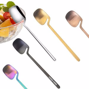 7.28 Inch Square Shaped Spoon With Side Hanger