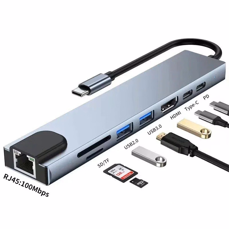 8 in 1 USB-C Multi-Port Adapter