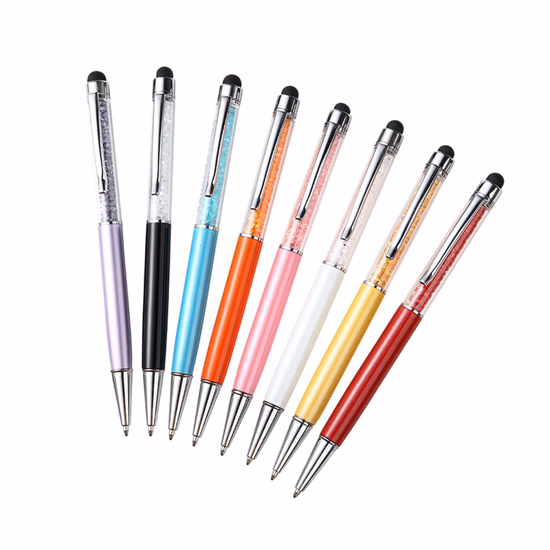 Crystal Twist Ballpoint Stylus Pen
