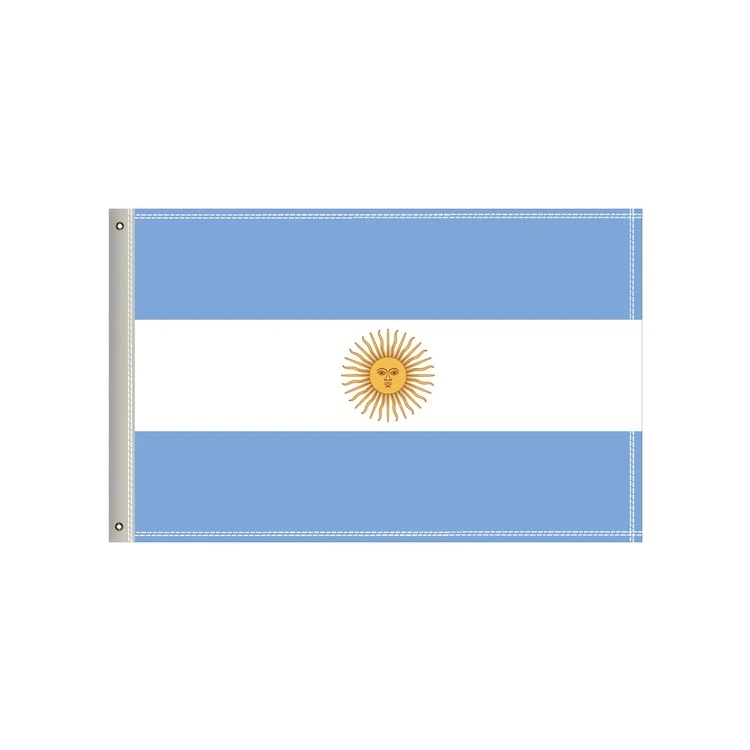 National Flag, Argentina, Single-Sided - 36"W x 24"H 1