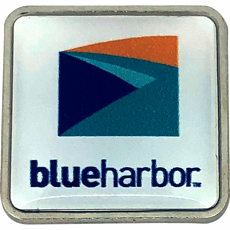 Digistock Lapel Pins: 3/4" W x 3/4" H Rounded Square