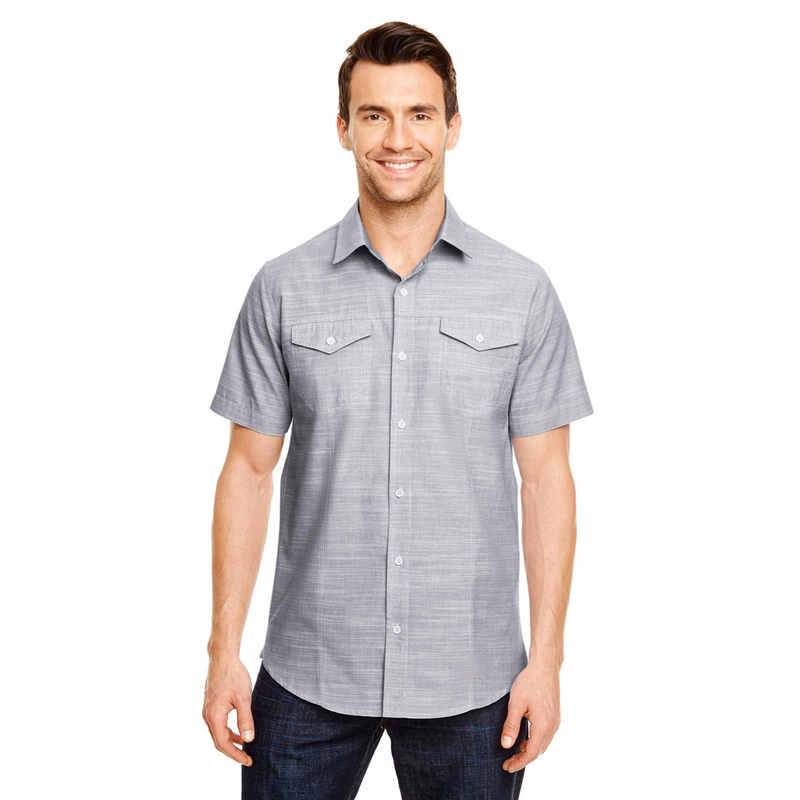Burnside Men's Texture Woven Shirt