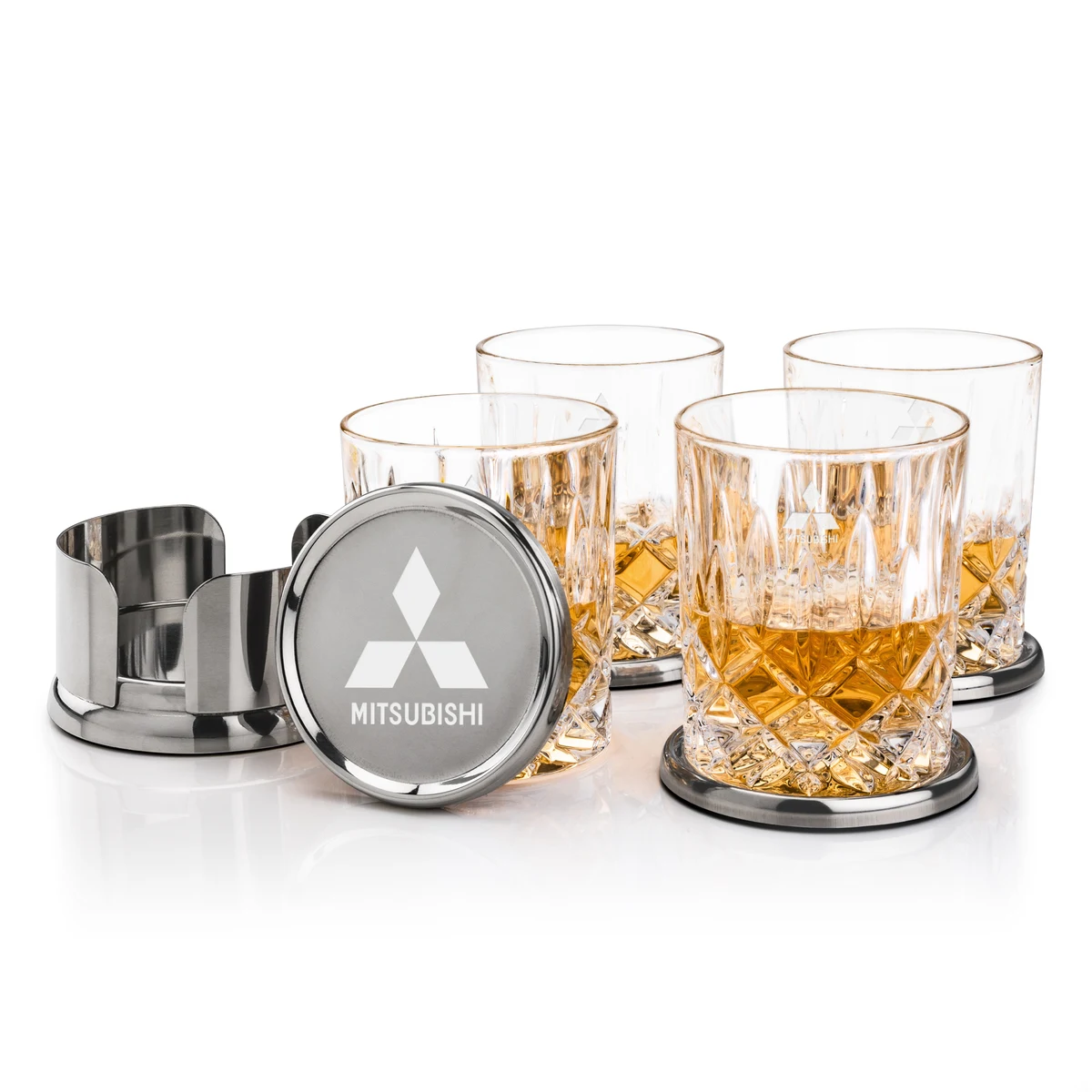 Baldoni Coasters & RIEDEL Spey On-the-Rocks Set 1