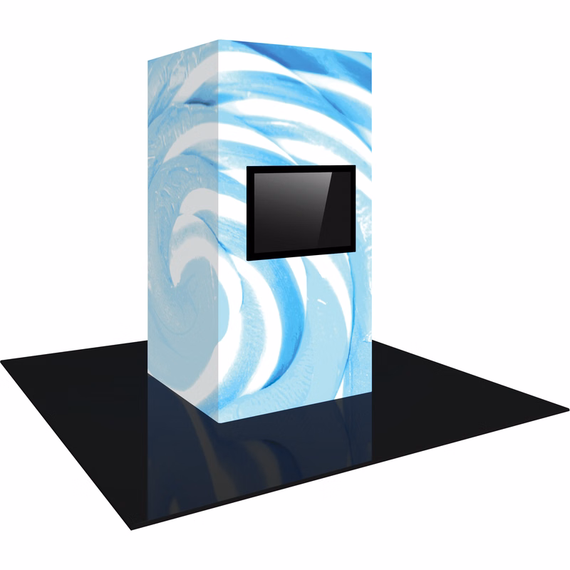 Vector Frame Modular Backlit Monitor Tower 02 (4' x 8')