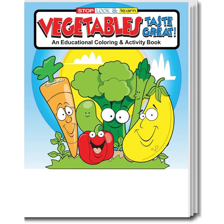 Vegetables Taste Great Coloring Books - Ages 3-11 16 Pages 1