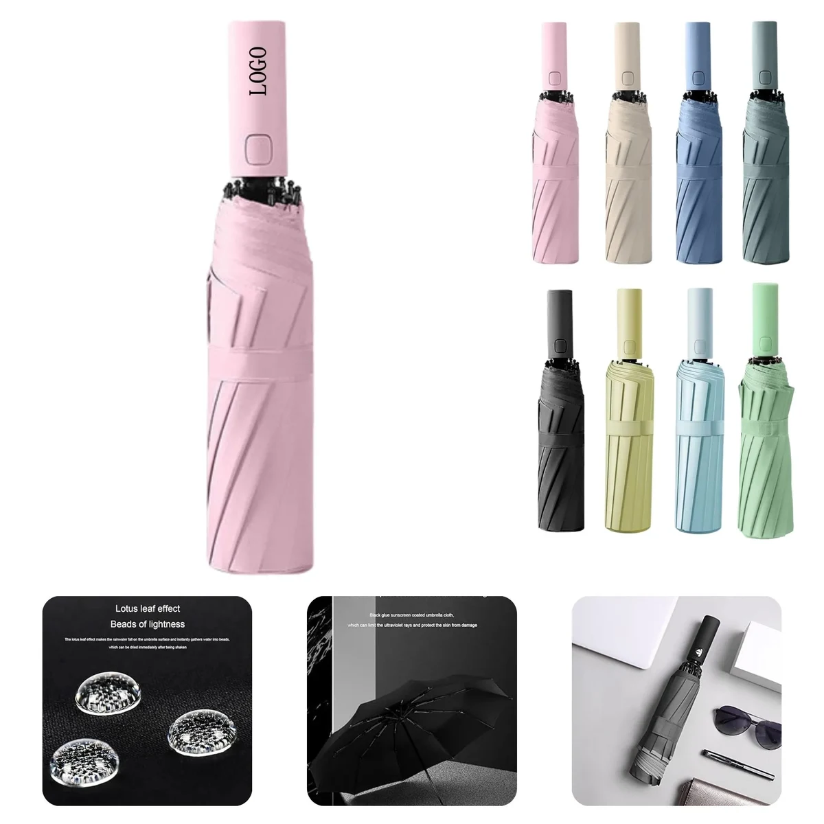Dual-Purpose Automatic Folding Umbrella 1
