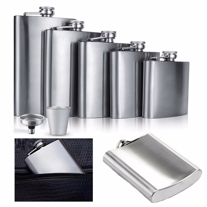 8 oz Stainless Steel Hip Flask
