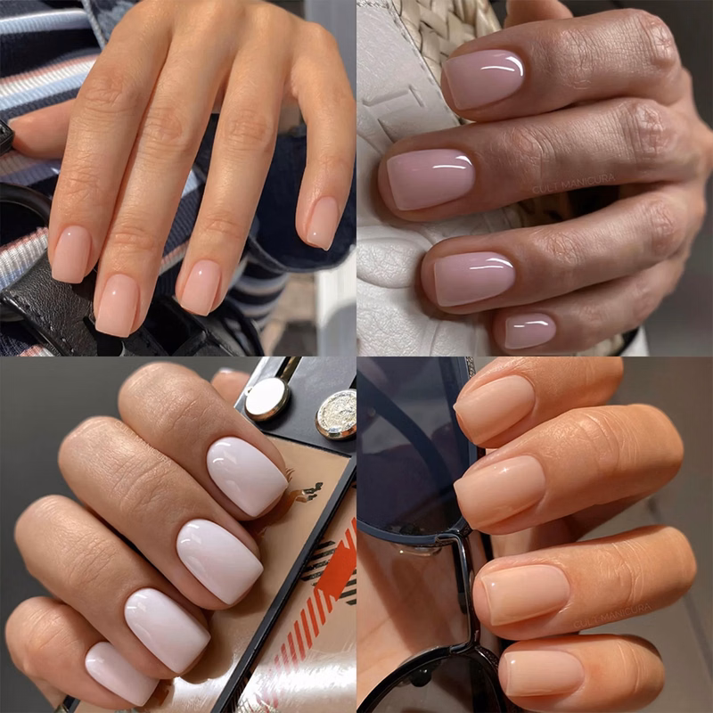 Solid Color Glossy Artificial Fake Nail MOQ50
