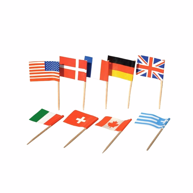 Wooden USA Toothpick Flag