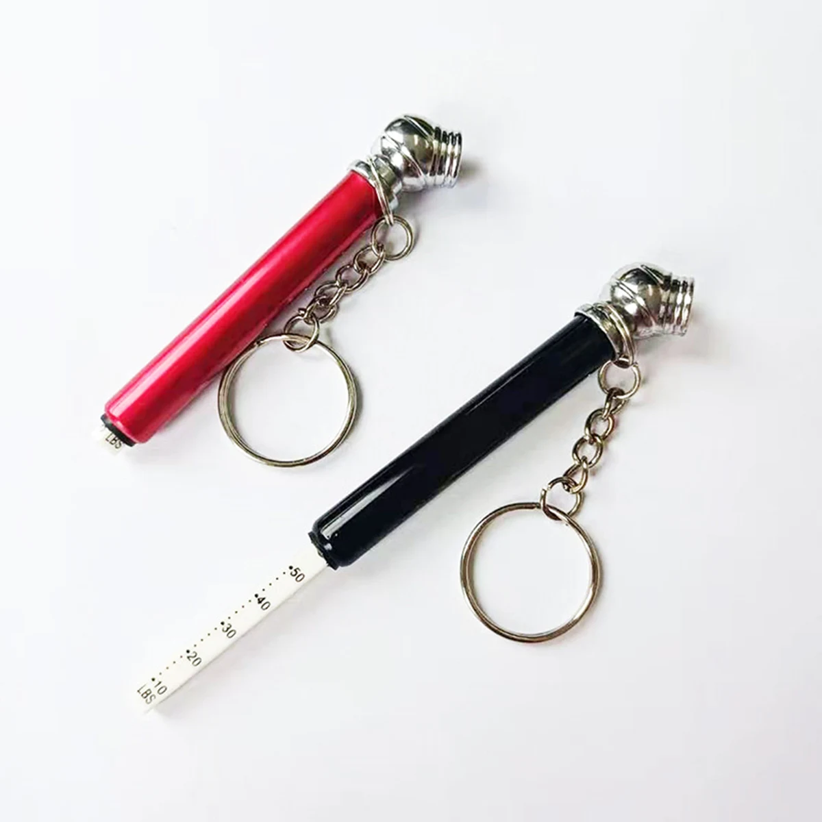 Portable Automobile Tire Pressure Gauge With Keychain 1