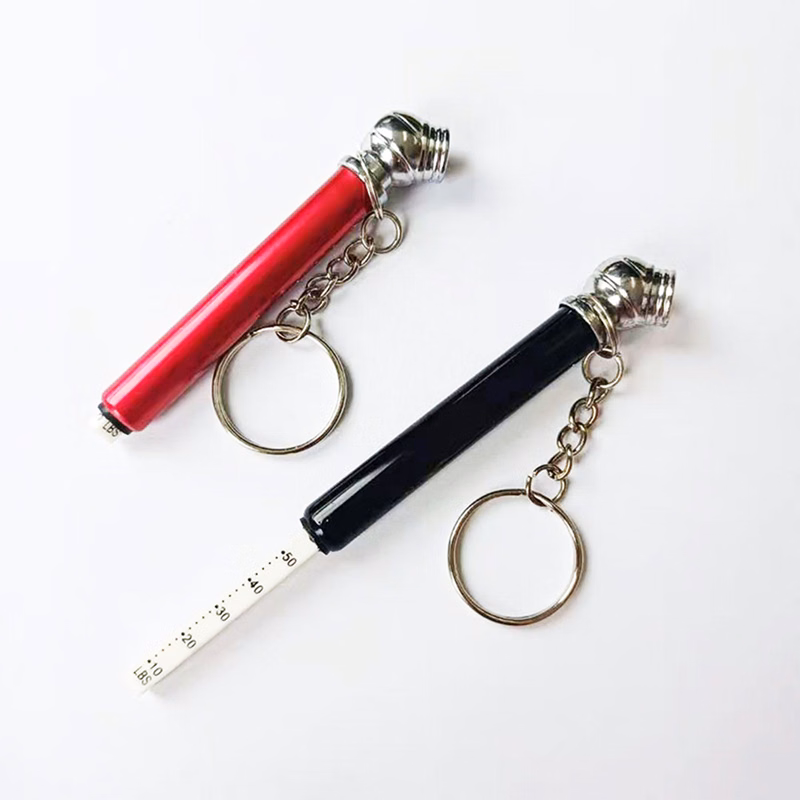 Portable Automobile Tire Pressure Gauge With Keychain