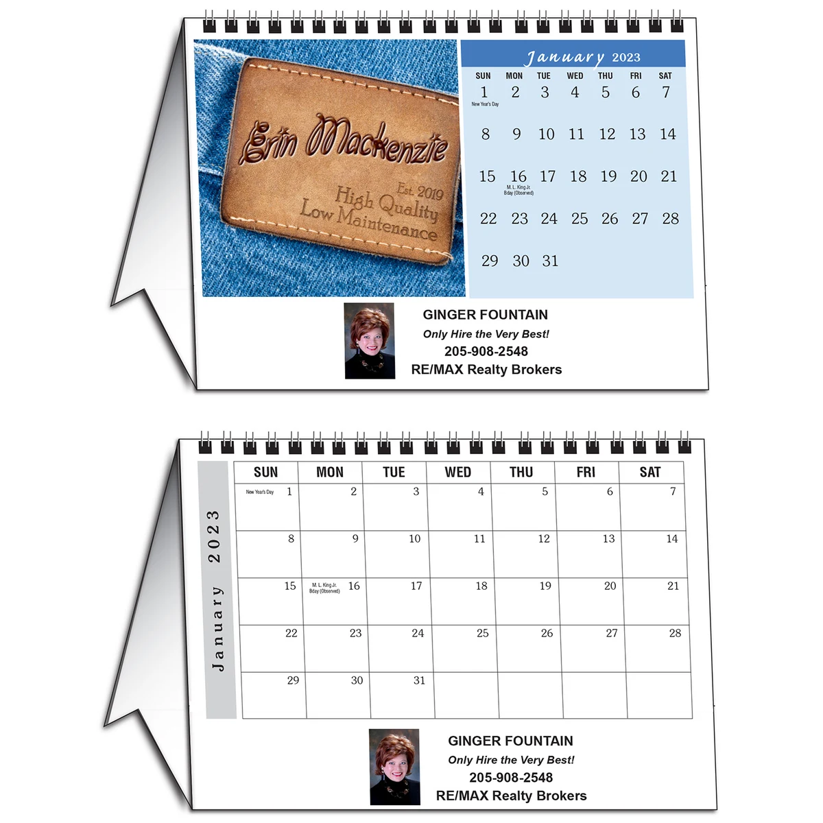 "In-the-Image" Personalized Tent Desk Calendar 1