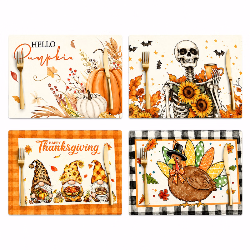 Custom Printed Linen Table Placemat
