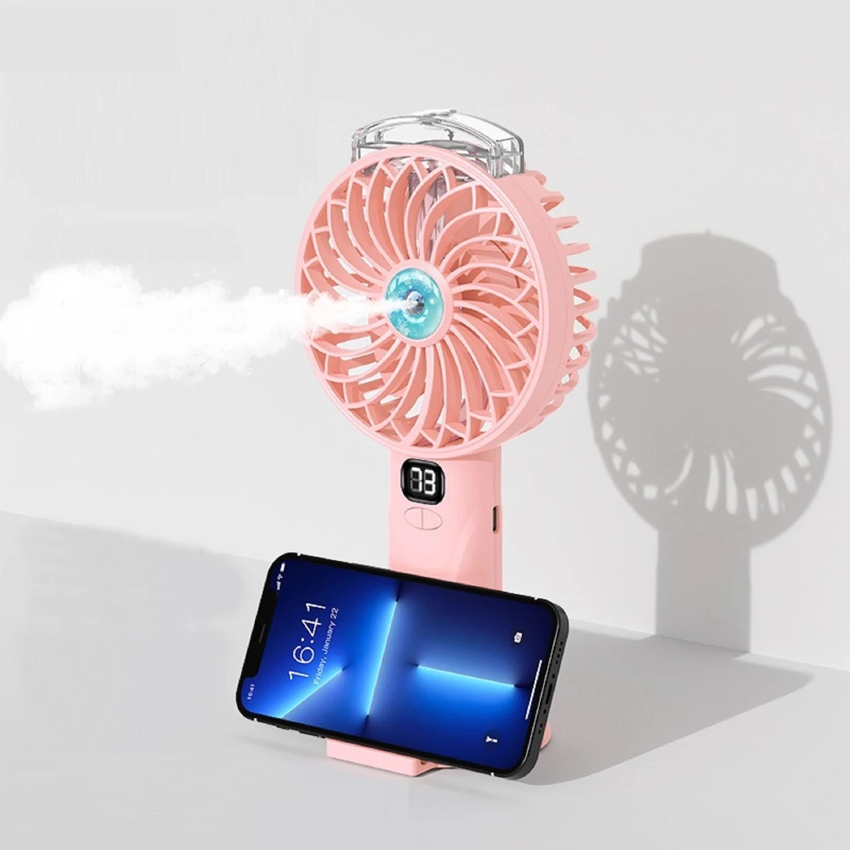 4000 mAh Digital Display Handheld Spray Small Fan 1