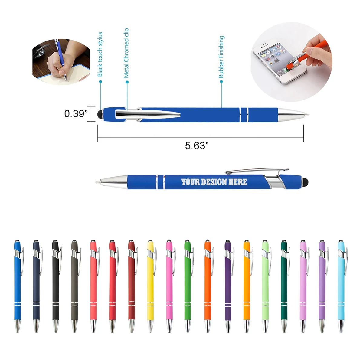 2 in 1 Capacitive Stylus Ballpoint Pen MOQ100 1