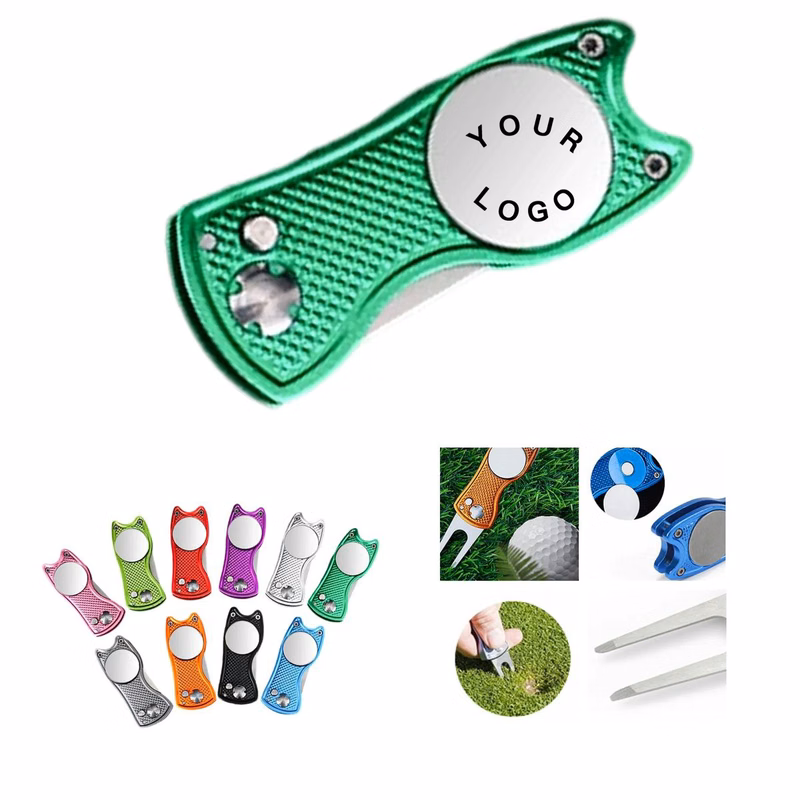 Stainless Steel Golf Divot Tool with Magnetic Marker