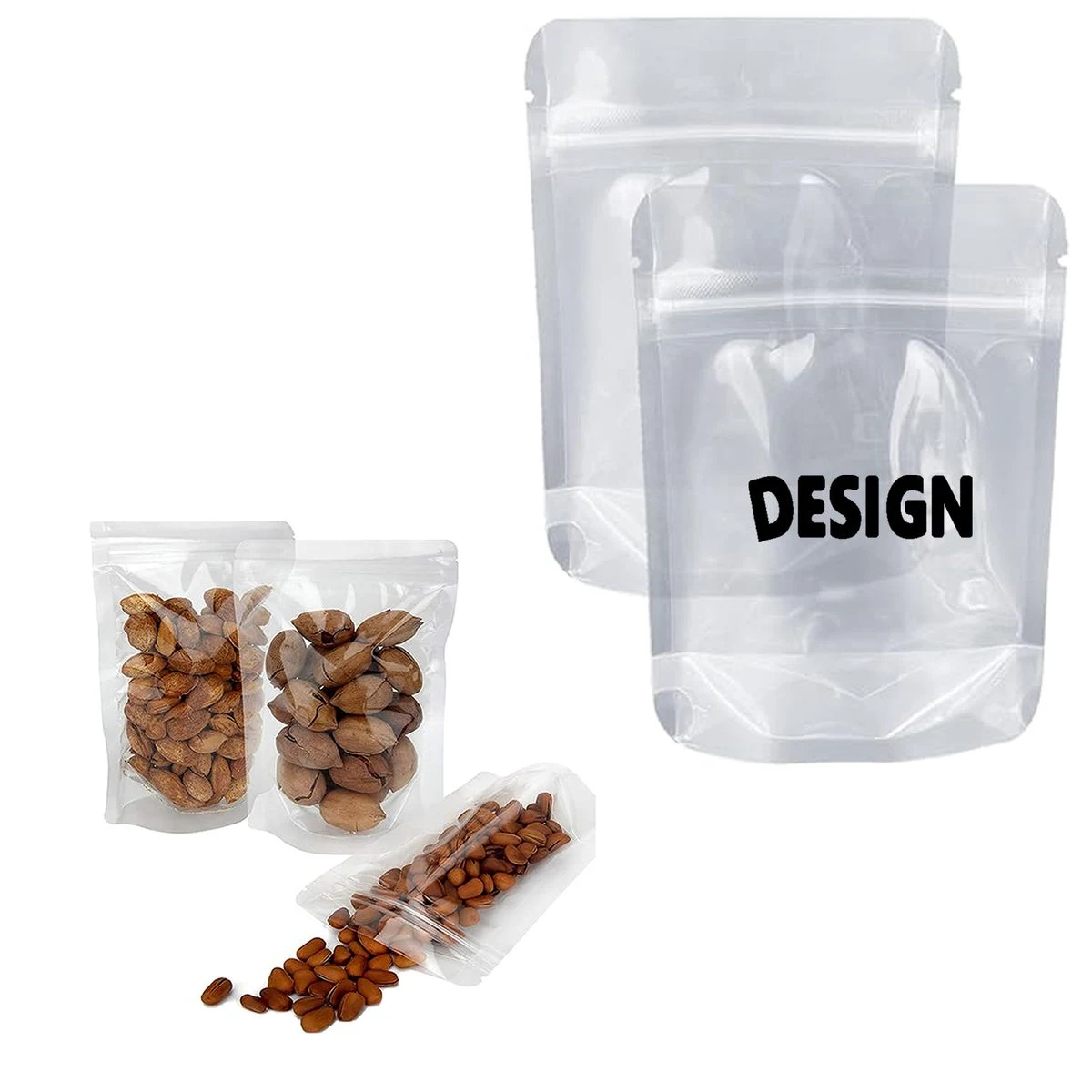 Custom Clear Plastic Food Storage Bags 1