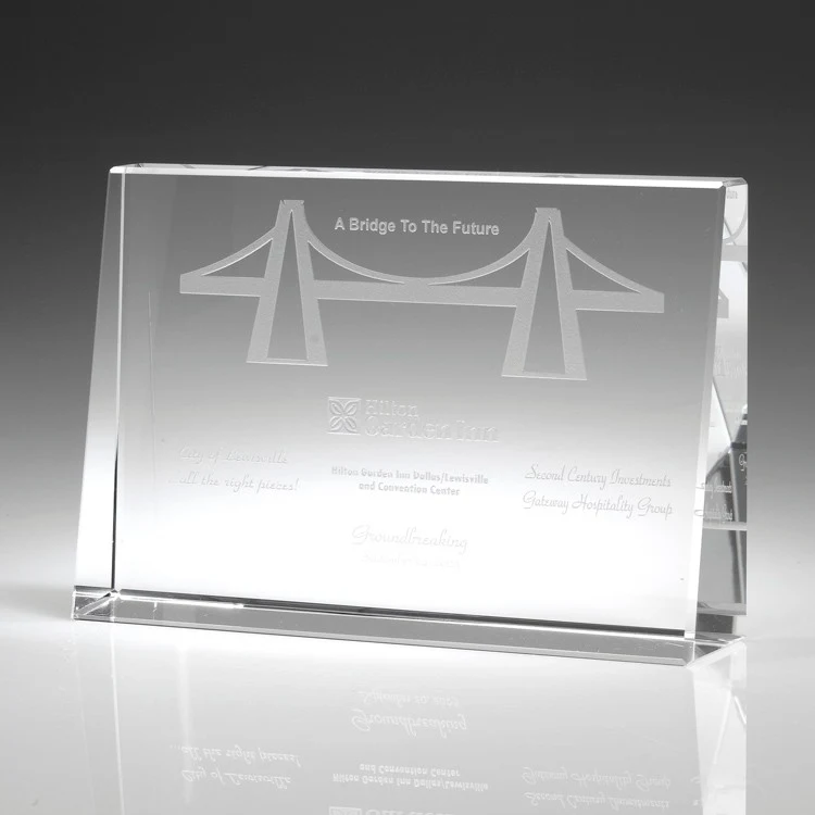 4" Crystal Award-Baldwin, Horizontal_D282CA 1