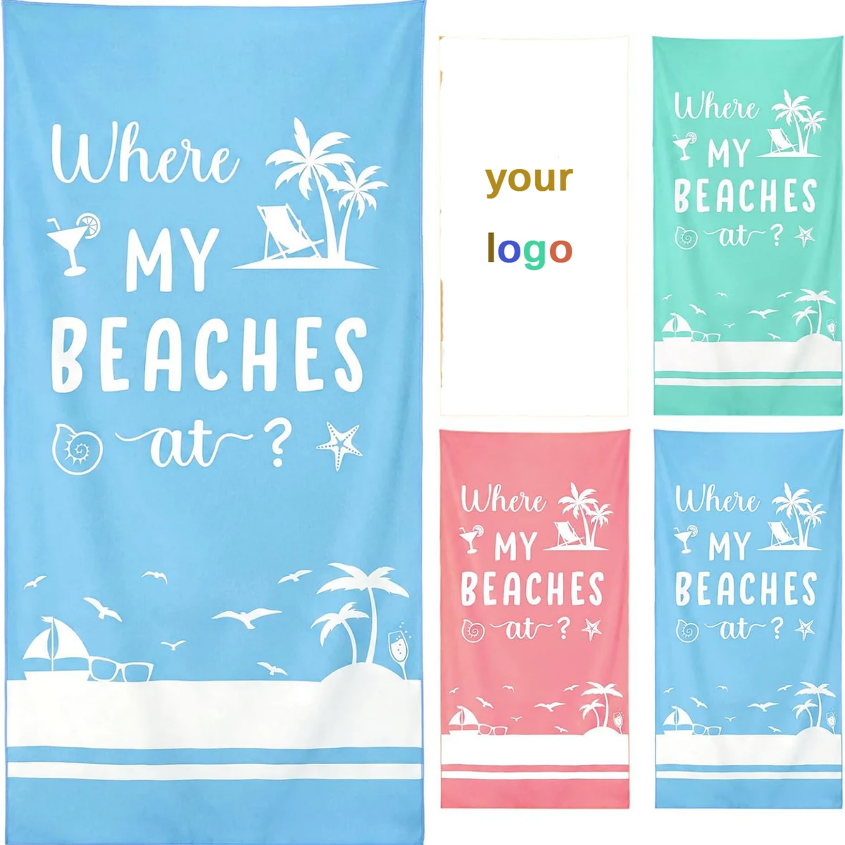 Compact Travel Microfiber Pool Towel 1