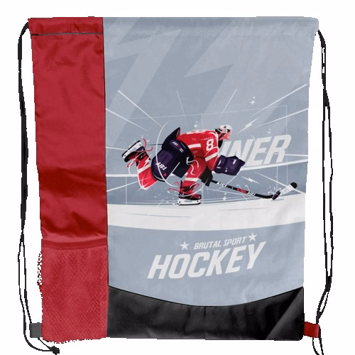 Full Sublimation Multi-Panel Polyester Drawstring Bag With Bottle Holder Full Sublimation Multi-Pan