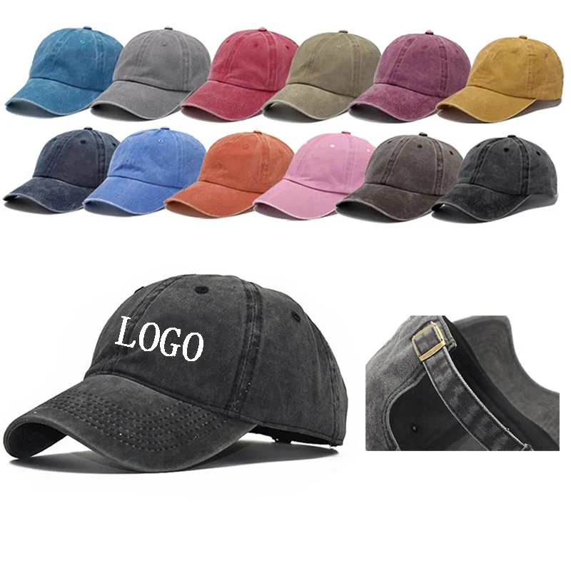 6 Panel Structured Washed Baseball Cap 1