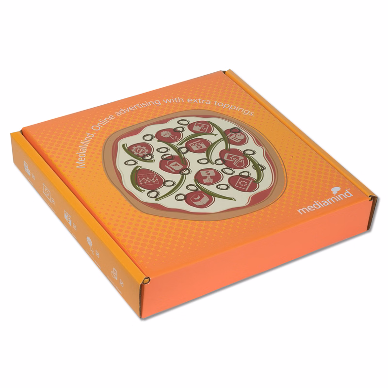 12" x 12" x 2" - B-Flute Outside Tuck Box