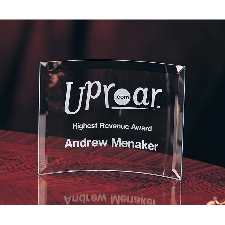 Designer Crystal Amity Curved Glass Award 1