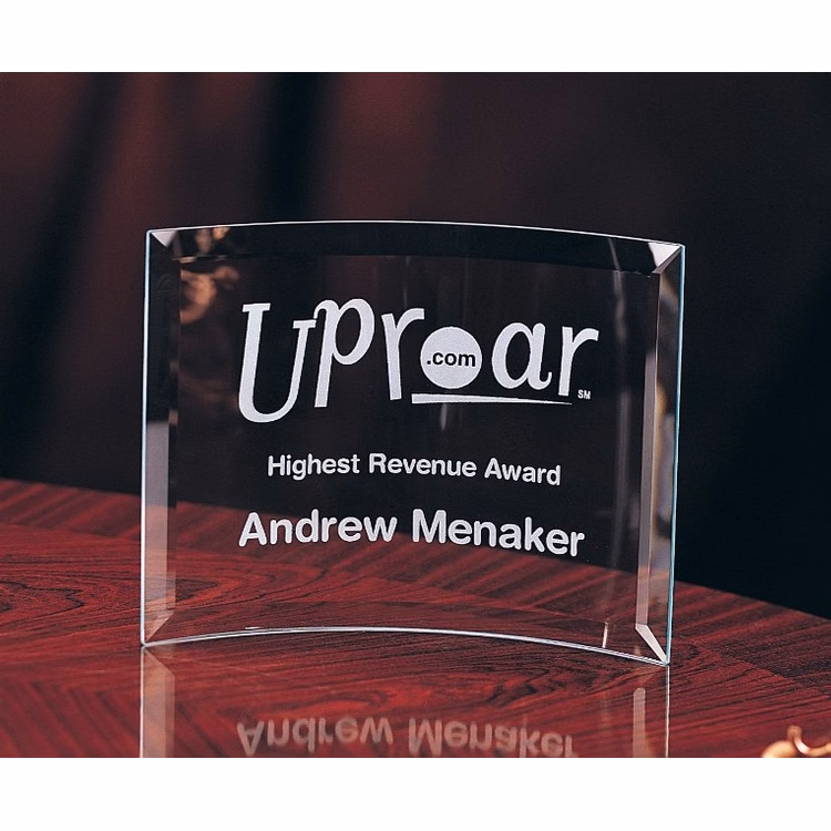 Designer Crystal Amity Curved Glass Award