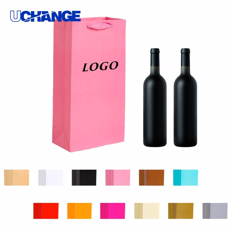 Double Wine Paper Tote Bag Container