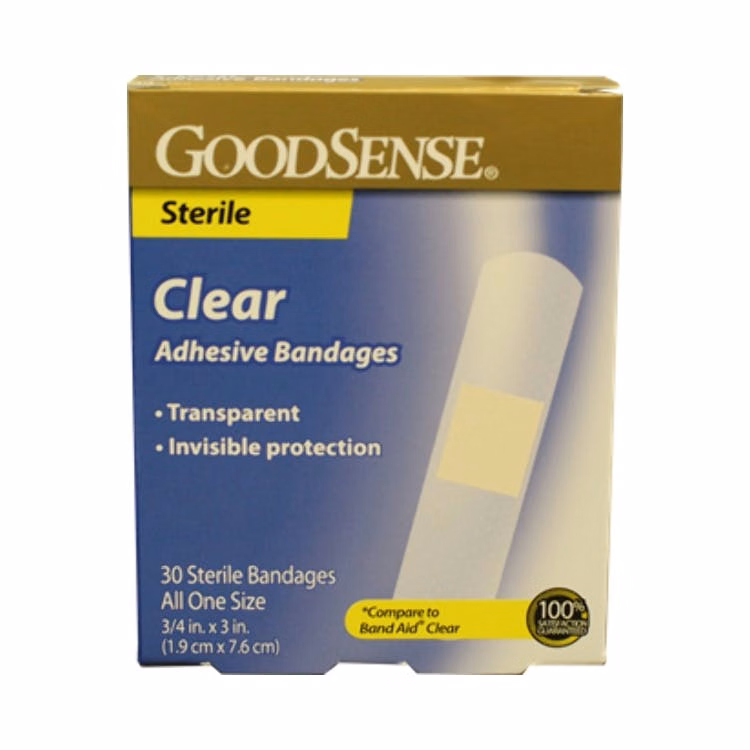 GoodSense Clear Adhesive Bandages - Sterile 30 Pack