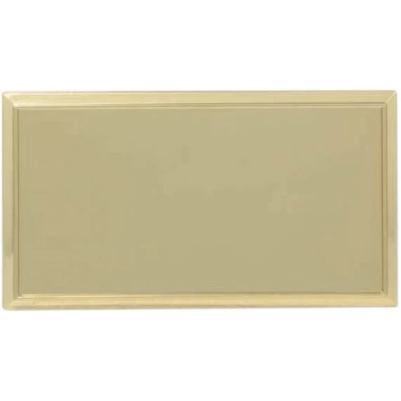 Gold Rectangular Name Badge Frame with Square Corners 1
