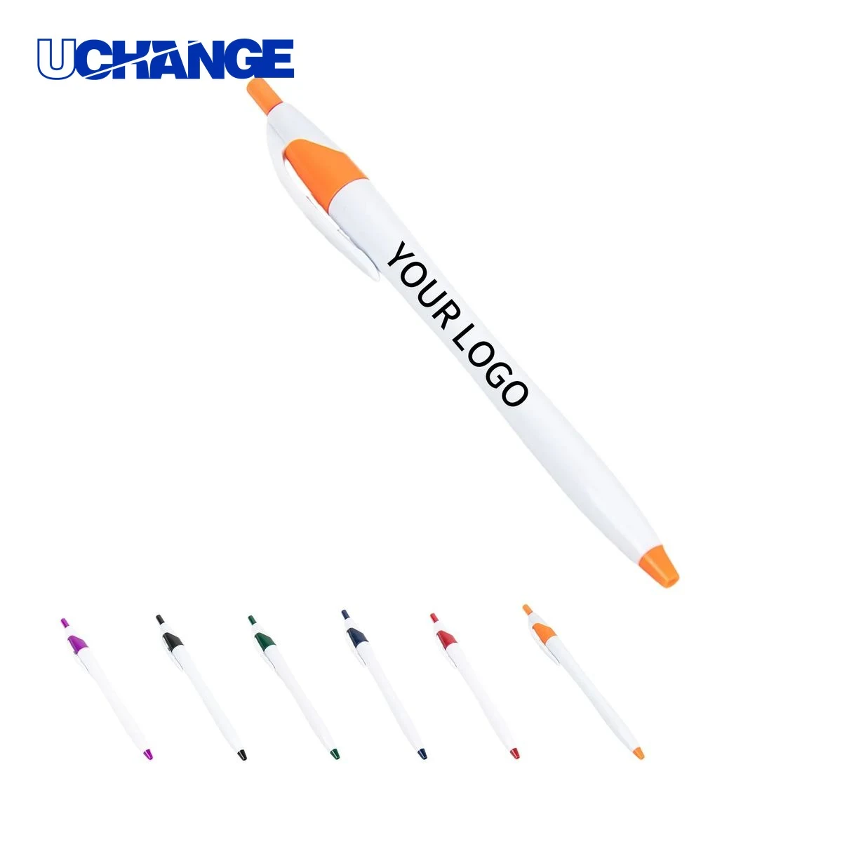 ABS Ballpoint Pen with Grip, custom pen with logo imprint 1