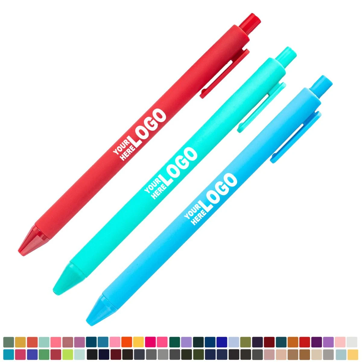 Macaron Color Click Gel Pen, custom pen with logo imprint 1