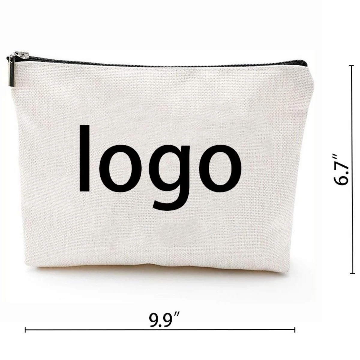 Polyester Waterproof Portable Zippered Makeup Bag 1