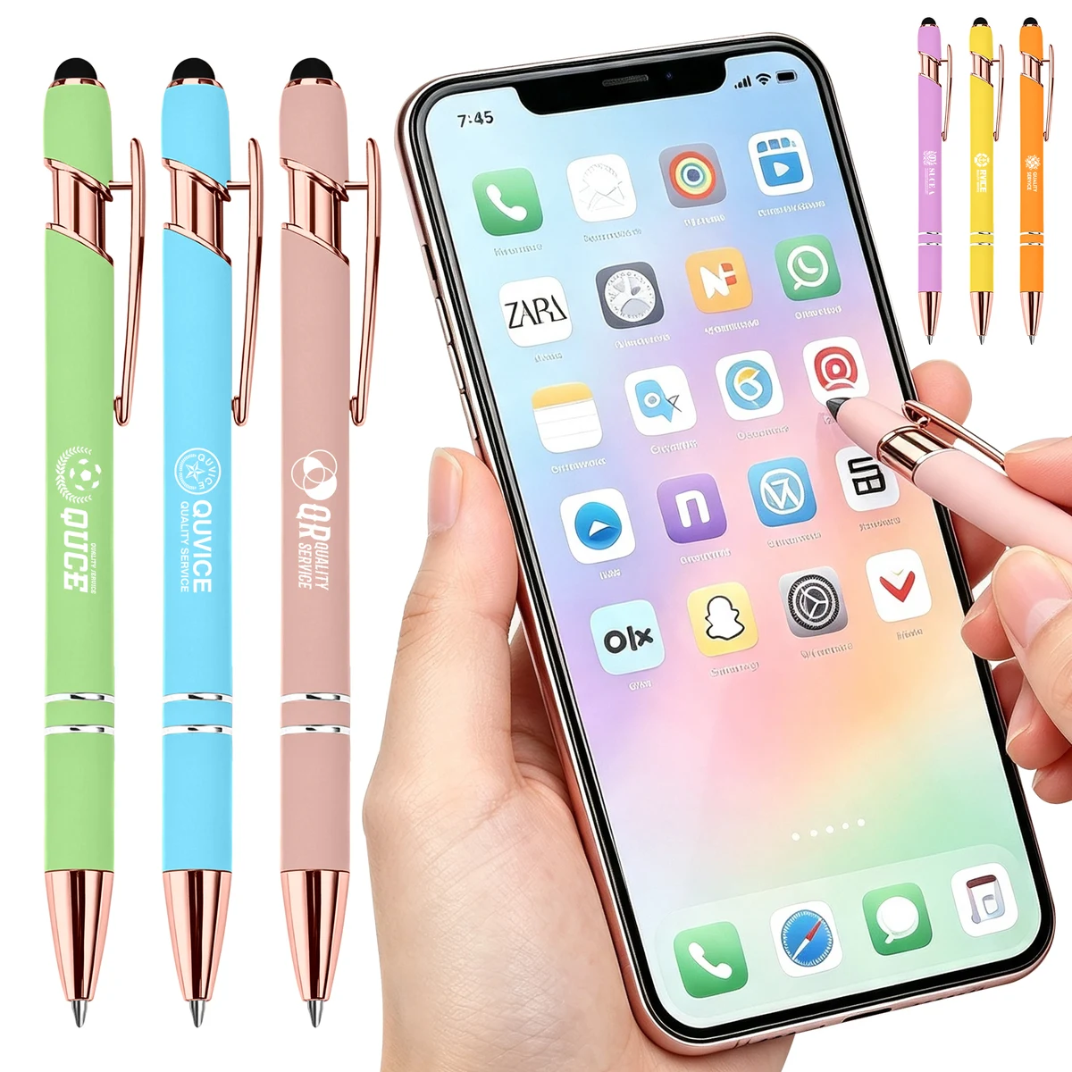 Metal Two-In-One Touch-And-Click Pen 1