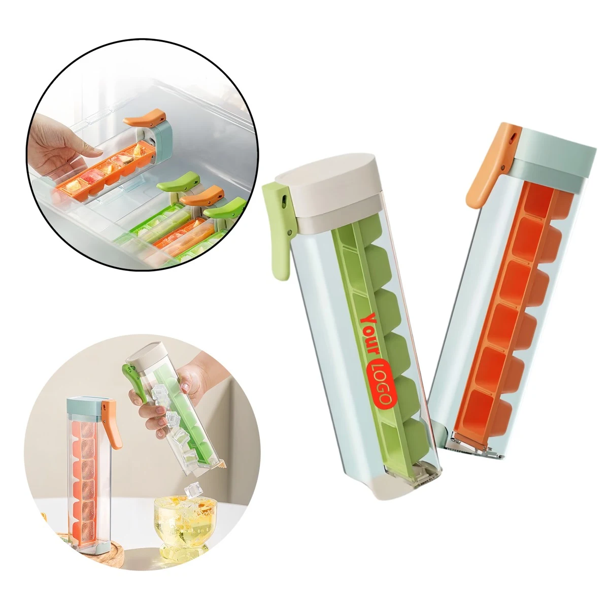 Eco-friendly Quick-freeze Press-type Six-cube Ice Tray 1