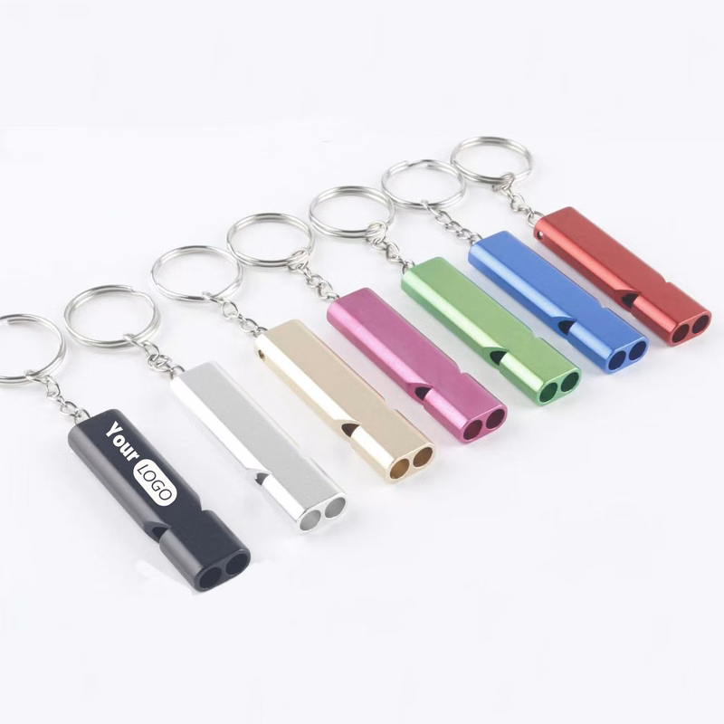 Outdoor Aluminum Alloy Dual Frequency Whistle