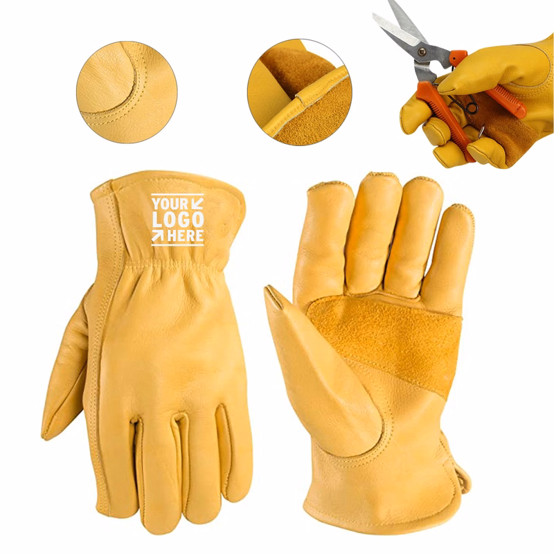 Men's and Women's Leather Work Gloves