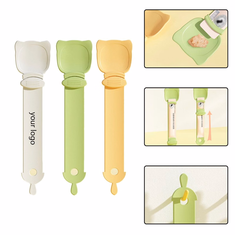 Pet Food Pouch Spoon Feeder